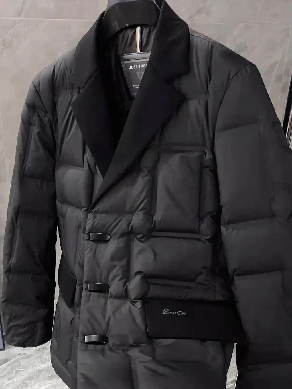 

Мужское повседневное универсальное пуховое пальто Jaet 826, зимнее модное роскошное молодежное пальто с подставкой, повседневное длинное молодежное пальто све