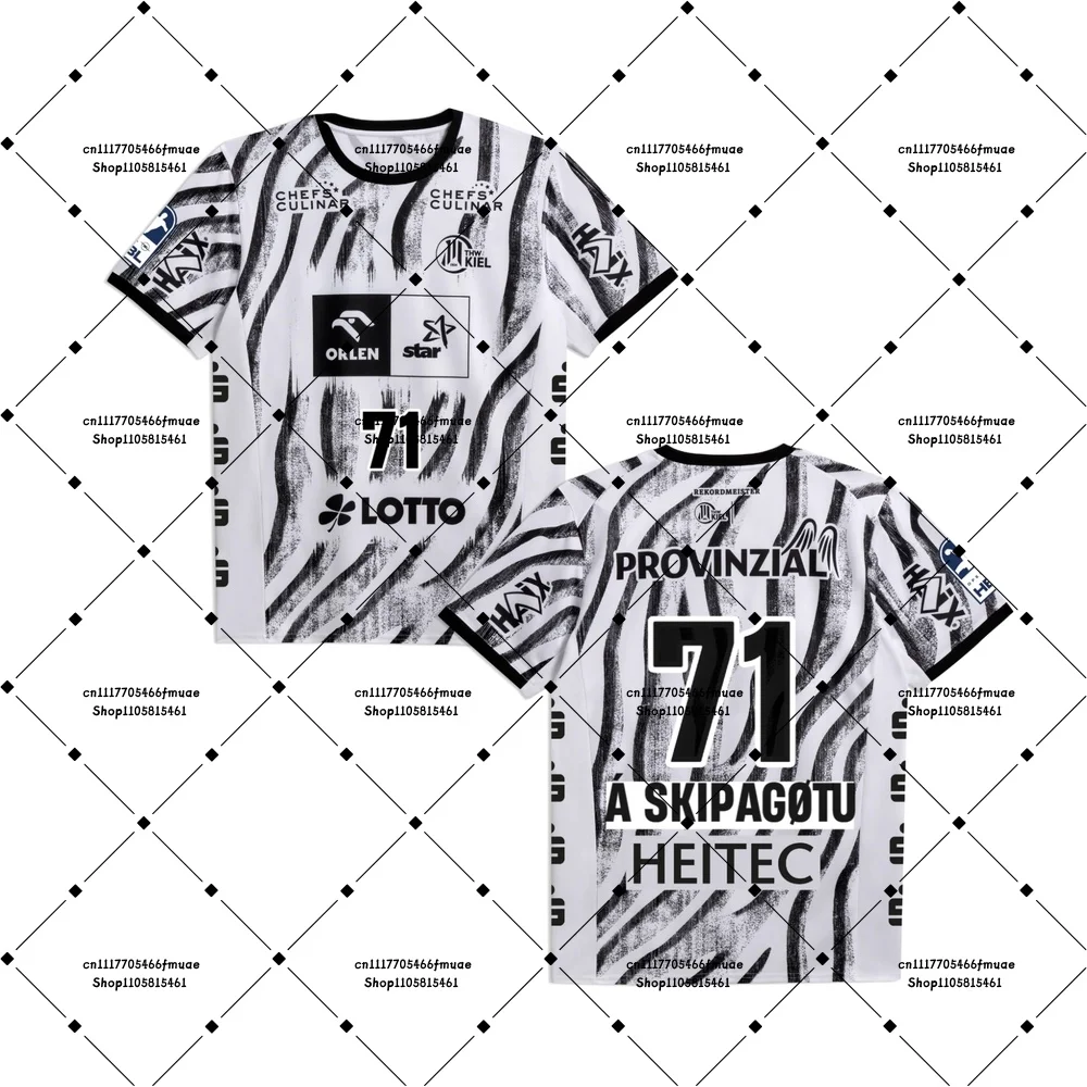 2026 Mode Sommer THW Kiel Andreas Wolff # 33 Handball-Trikot Lässiges, lockeres Sport-T-Shirt Schnelltrocknende Sportbekleidung Familien- und Kinder-T-Shirts – Detail 6