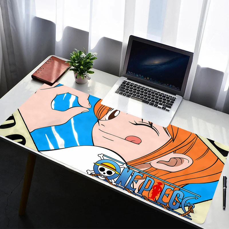 

Mouse Pad PC Non Slip Rubber Mousepad Laptop Gamer Cabinet HD Keyboard Pad One Piece Nami Office Computer Gaming Desk Mouse Mat