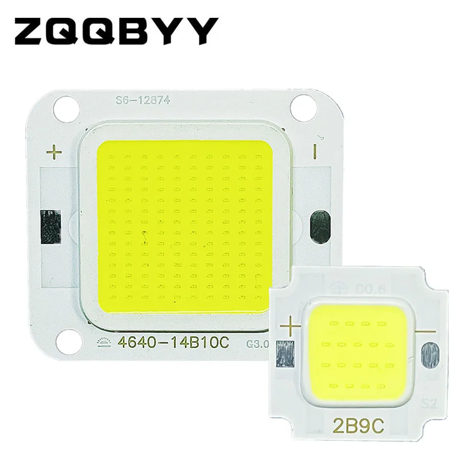 高出力cob LEDチップ,10w, 20w, 30w, 50w, 70w, 100w, smd,スポットライト,フリップチップのダイオード,diy,diy DC 27-36v