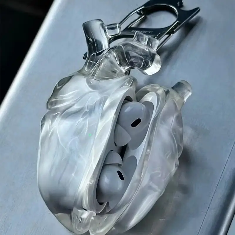 ل AirPods Pro على شكل قلب حقيبة سماعة الاذن اللاسلكية سماعة غطاء السائل سيليكون ياربود غطاء سماعة واقية ل