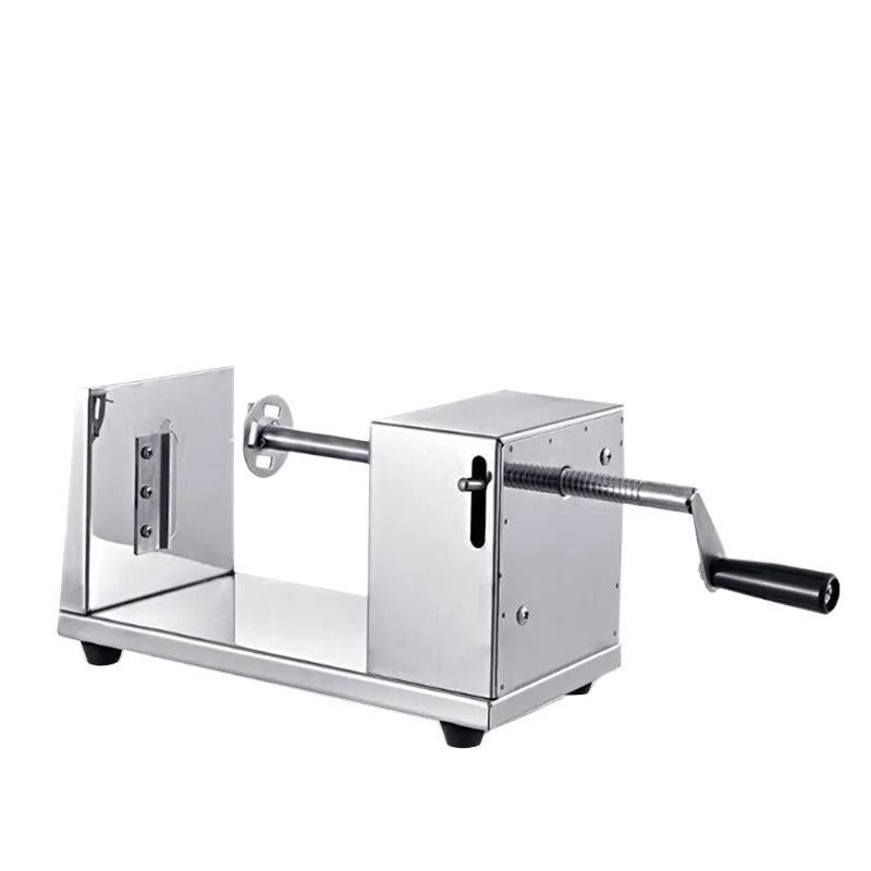 Manual potato tower machine Commercial semi-automatic stretching stainless steel cyclone Hand crank potato snack potato
