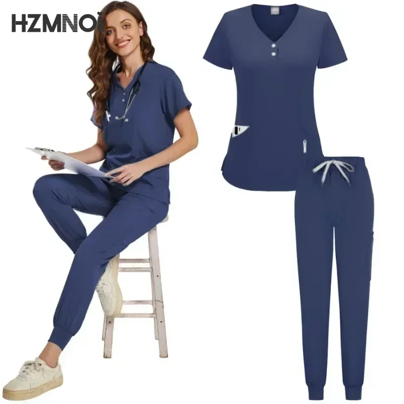 Uniforme cirúrgico hospitalar, conjunto de esfoliante médico, roupas de médico, enfermeira, acessórios de enfermagem, clínica dentária, salão de beleza, conjunto de laboratório