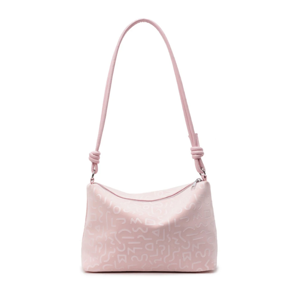 

Women Casual Soft Large Capacity One Shoulder Bags Spring Summer Delicate Zipper All-Match Versatile Handbags Commute Packs