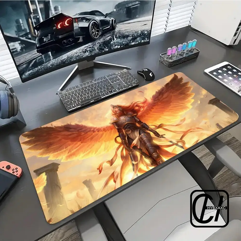 

Angel's Wings Mouse Mat Gamer Gaming Mouse Pad Computer Accessories Big Keyboard Laptop Padmouse Speed Desk HYBXXC