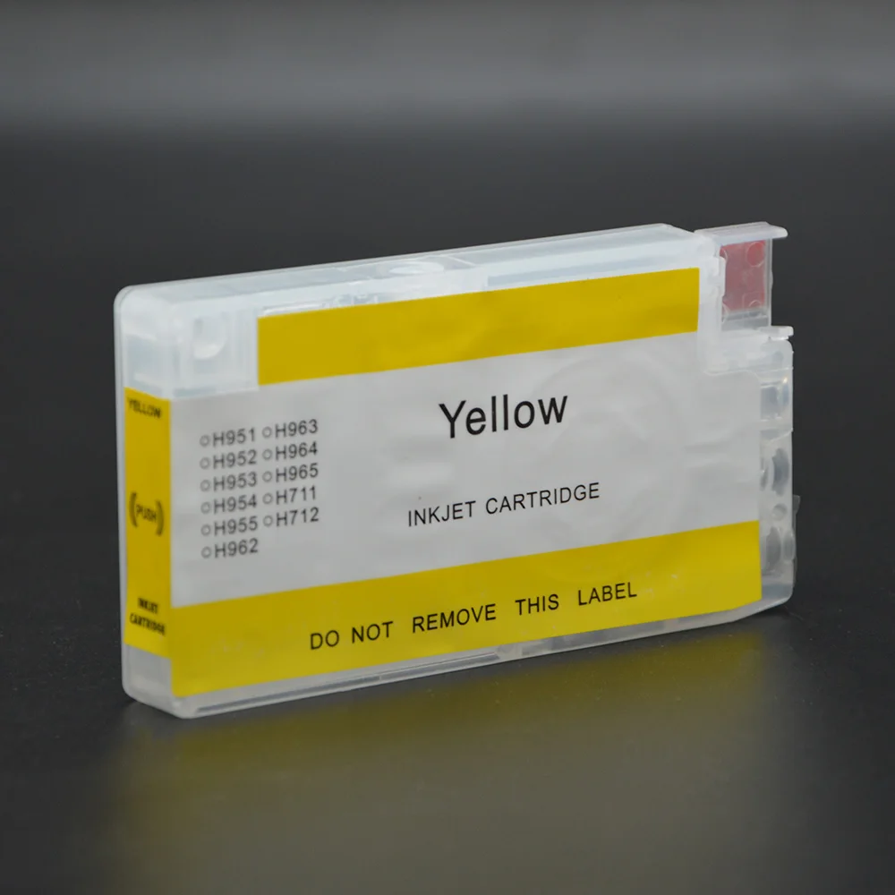 4Color/Set HP712 HP712XL Refill Ink Cartridge with Chip for HP Designjet T210 T230 T250 T630 T650 Printers