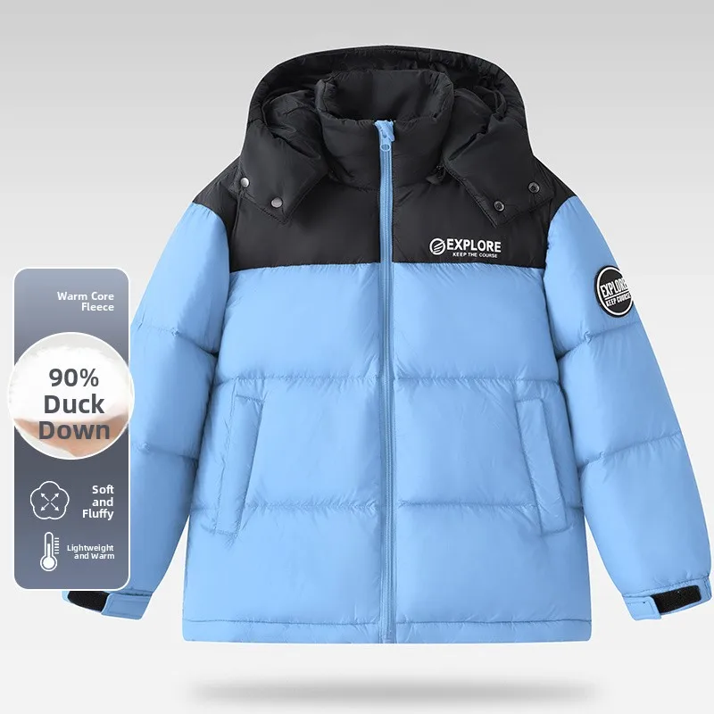 

Doughnut Home Fashion Trendy Hooded Men's Women's Bread Jacket Warm Modern Style Duck down Filling Regular Length Coat