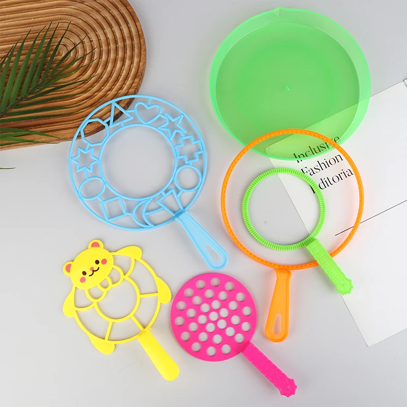 เครื่องทำฟองสบู่ ชุดเป่าฟองสบู่ จานทำฟองสบู่ขนาดใหญ่ ของเล่นกลางแจ้งสำหรับเด็ก สนุกสนาน สร้างความสัมพันธ์ระหว่างพ่อแม่ลูก