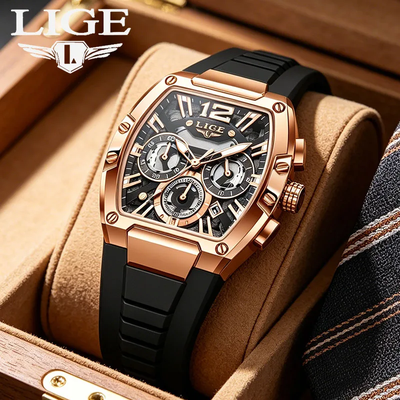 

LIGE 2026 watches for men Fashion Sport Waterproof male watch Luminous Chronograph military quartz wristwatch Relogio Masculino