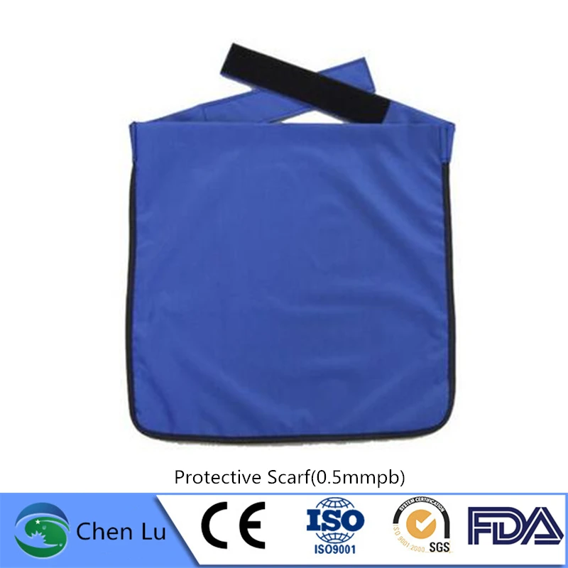 Genuine adult gonadal radiological protection 0.5mmpb half lead apron x-ray gamma ray radiation protective square scarf