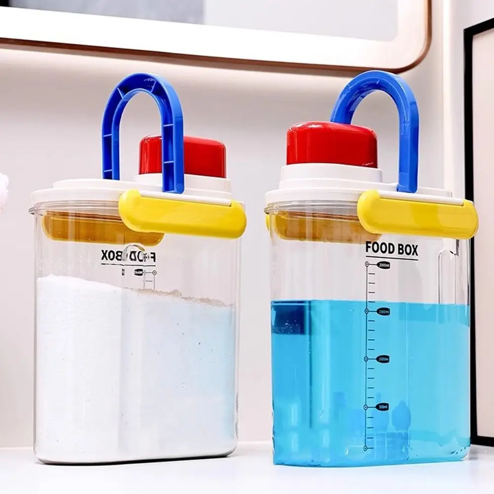 

Портативный пластиковый ящик для хранения круп, прозрачный резервуар для хранения зерна большой емкости, герметичное ведро для хранения риса, устойчивое к плесени, ванная комната