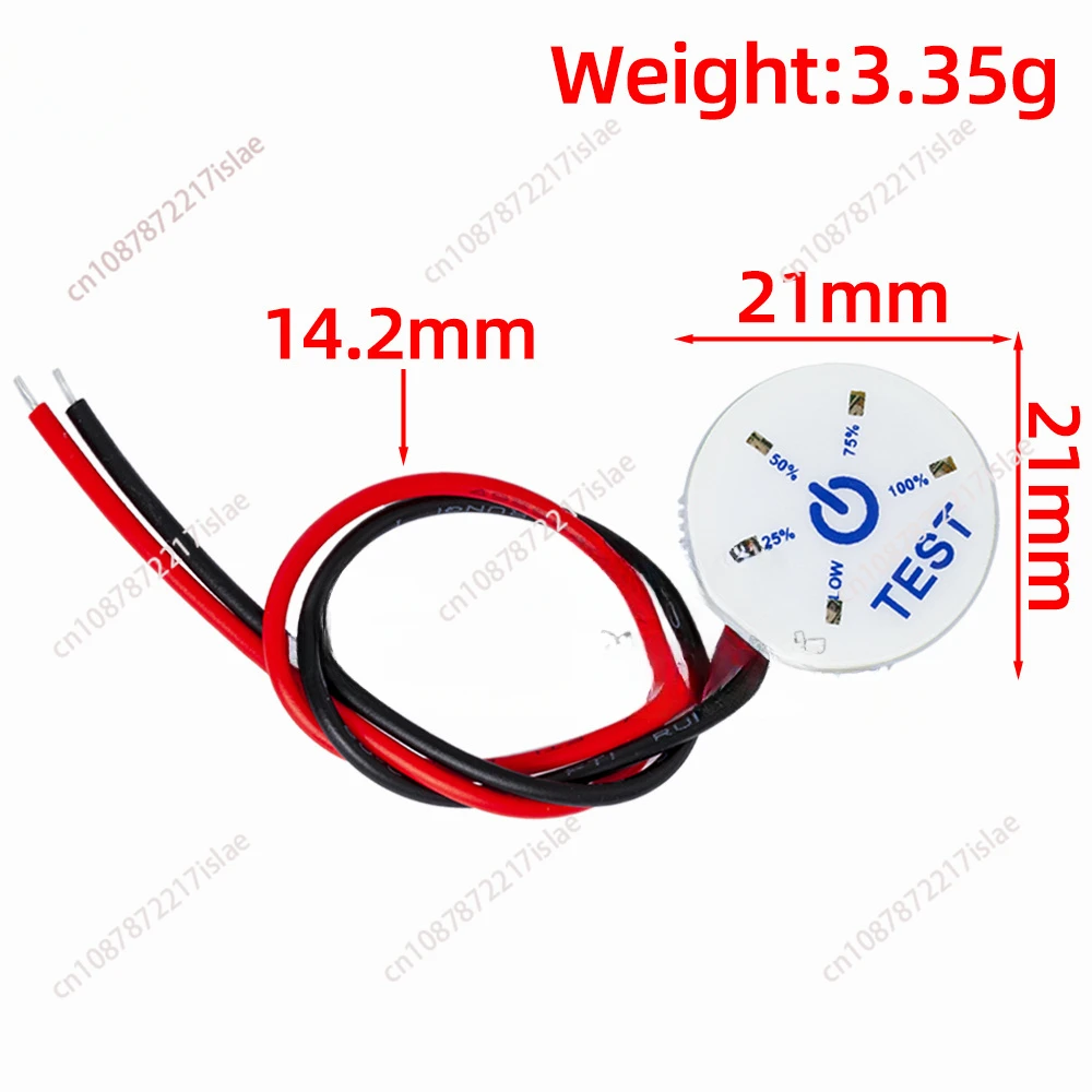 Round ultra-small 12V car battery, lead acid, lithium iron, lithium battery, power display board with undervoltage indication