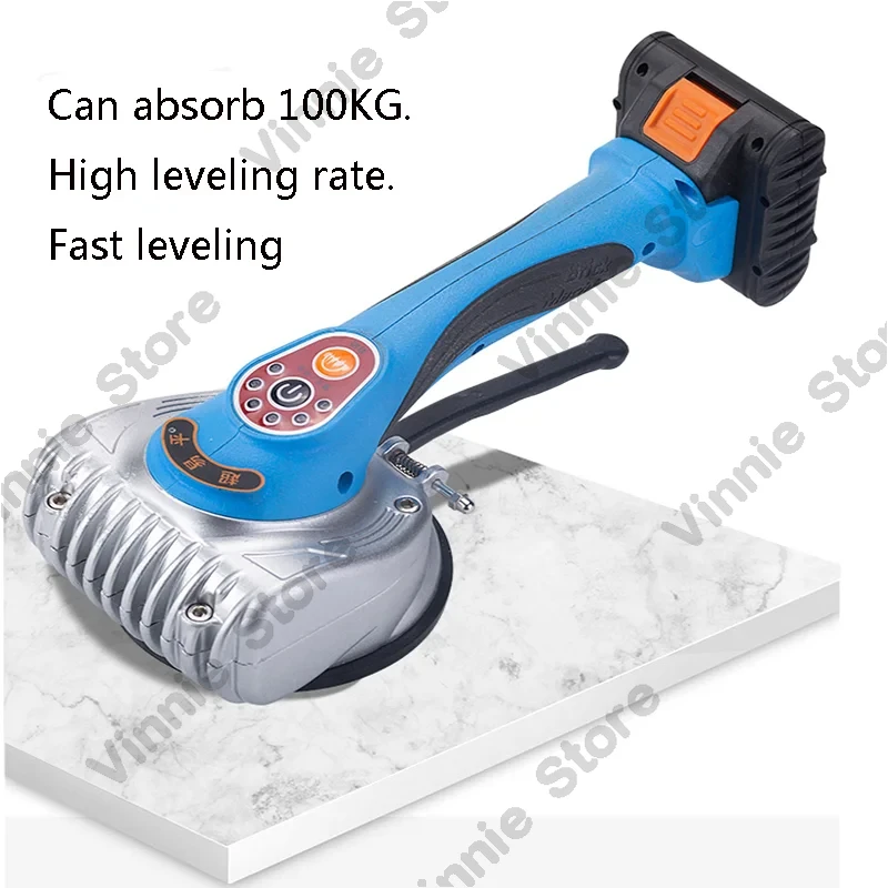 Adjustable Tiling Tiles Machine Vibration Portable Floor Wall Tiles Adsorption Tiling Tools Construction Tools with Battery