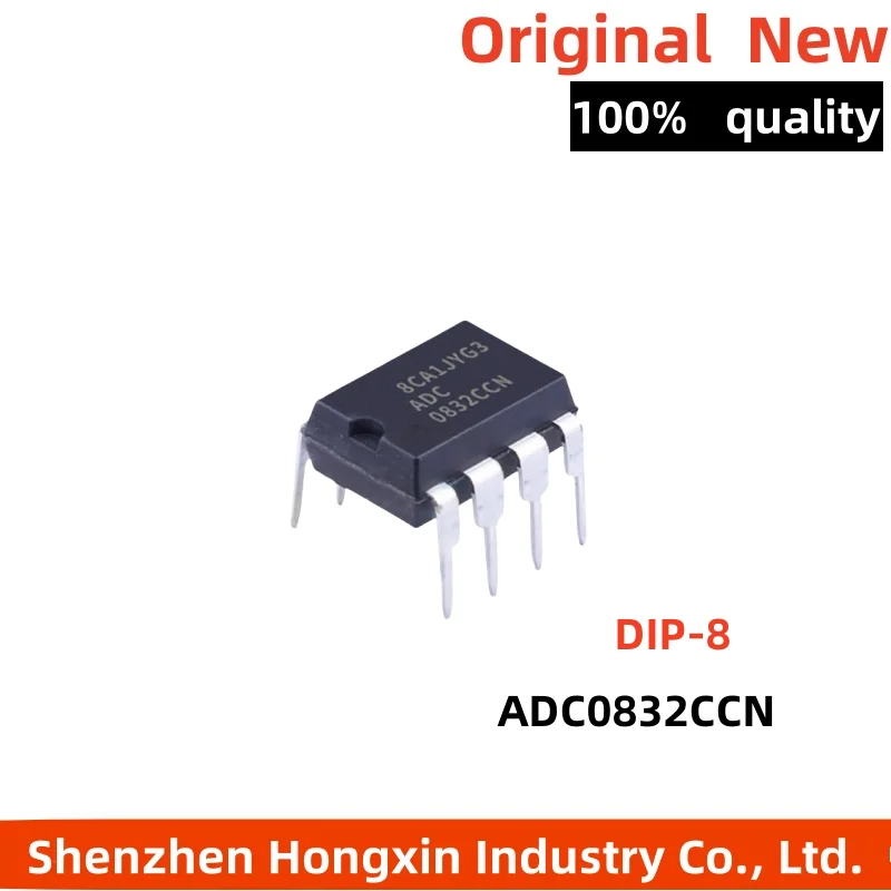 

1pcs direct insertion ADC0832CCN chip 8-bit analog-to-digital converter 31KSPS DIP-8