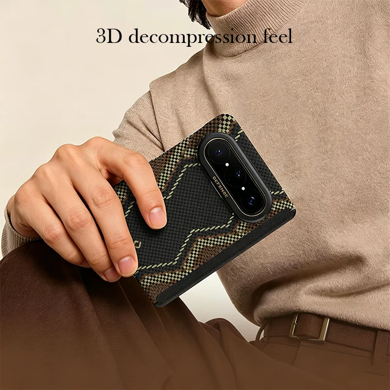 DEFENSE Magnetic  Case For HUAWEI Pura X Max Wireless Charging Back Cover Shell