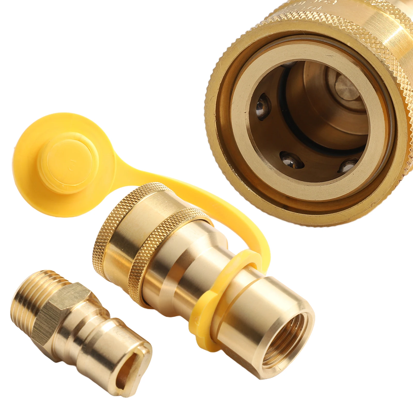 1/2 Inch Gas Adapter Brass Quick Connection Adapter For Equipment Installation Secure And Tight Connection Brass Material