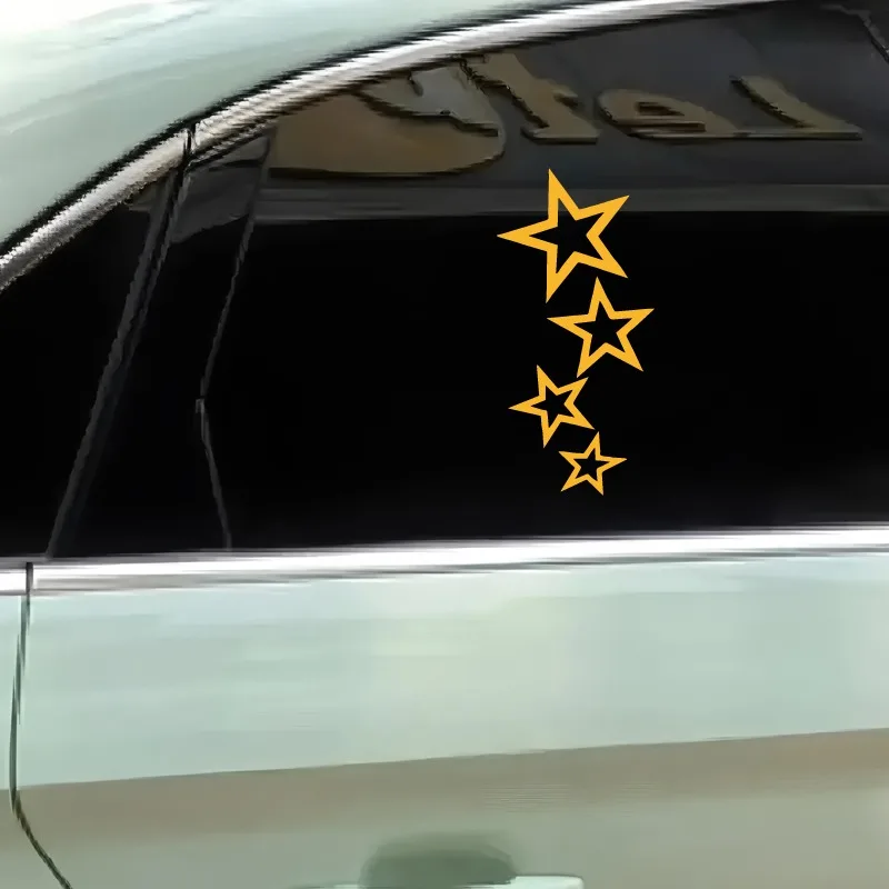 شارات رذاذ الذيل بأربع نجوم وملصقات إبداعية ومضحكة لمحبي الرسوم المتحركة وعشاقها، جودة عالية للدراجات النارية والشاحنات والسيارات