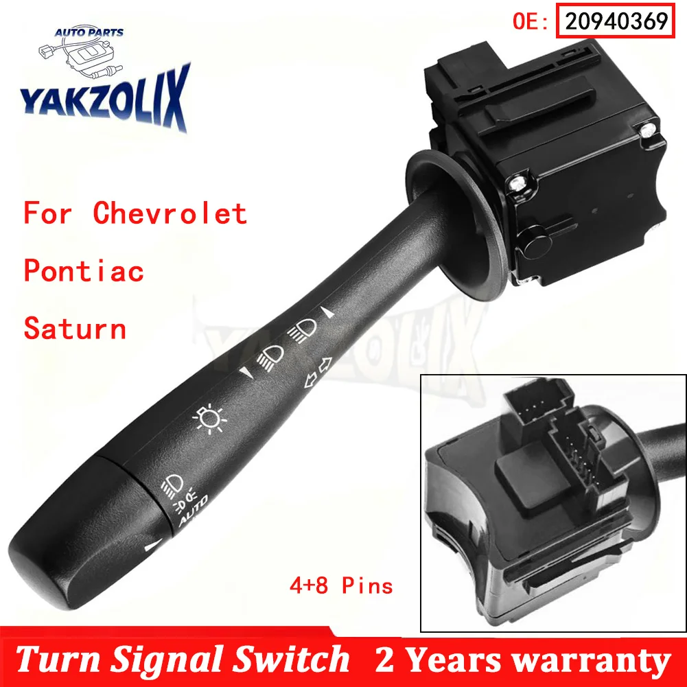 Para Chevrolet Malibu Pontiac G6 Saturn Aura 2004 - 2012 Interruptor de Señal de Giro y Atenuador de Faros Delanteros Tipo Palanca 20940369 21994378 CBS1333