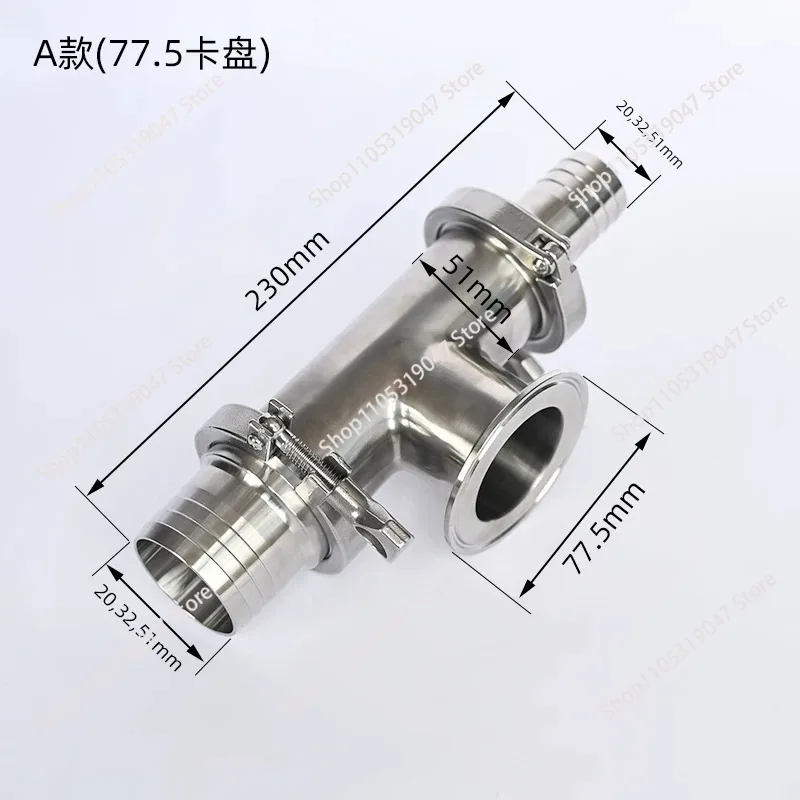 304 Pneumatic Filling Machine Stainless Steel Three-way Check Valve, Filling