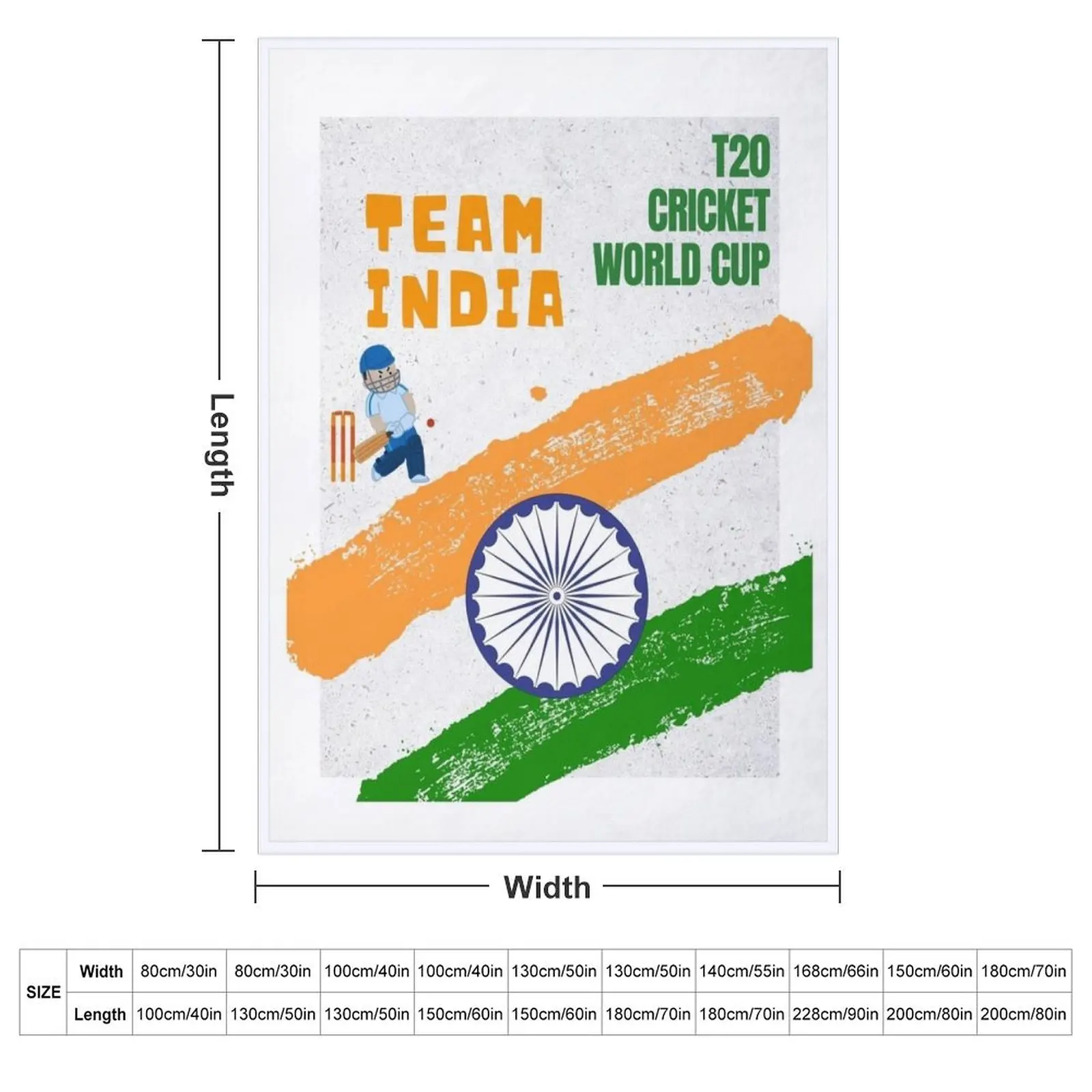 TEAM INDIA T20 WORLD CUP Throw Blanket cosplay anime Sofas Blankets