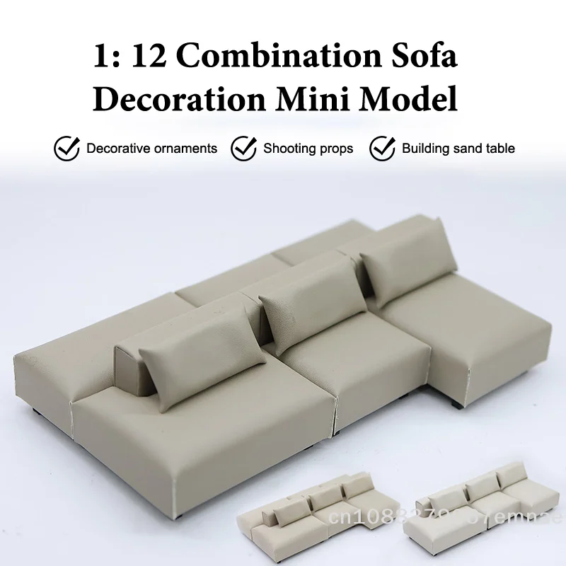 

Dollhouse Simulation Sofa Model Dollhouse Miniature Furniture Decoration Dolls House Living Room Accessories Pretend Play Toys