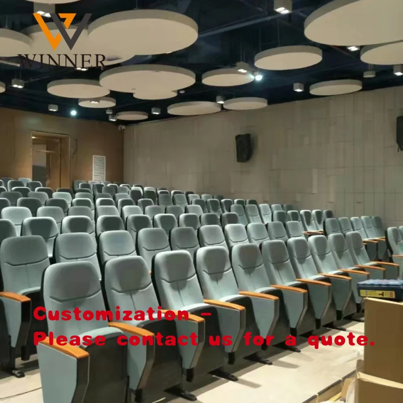 custom.Factory Price Foldable Theater Seating Auditorium Church Chair Seats Plastic Back With Table Writing Pad Cl