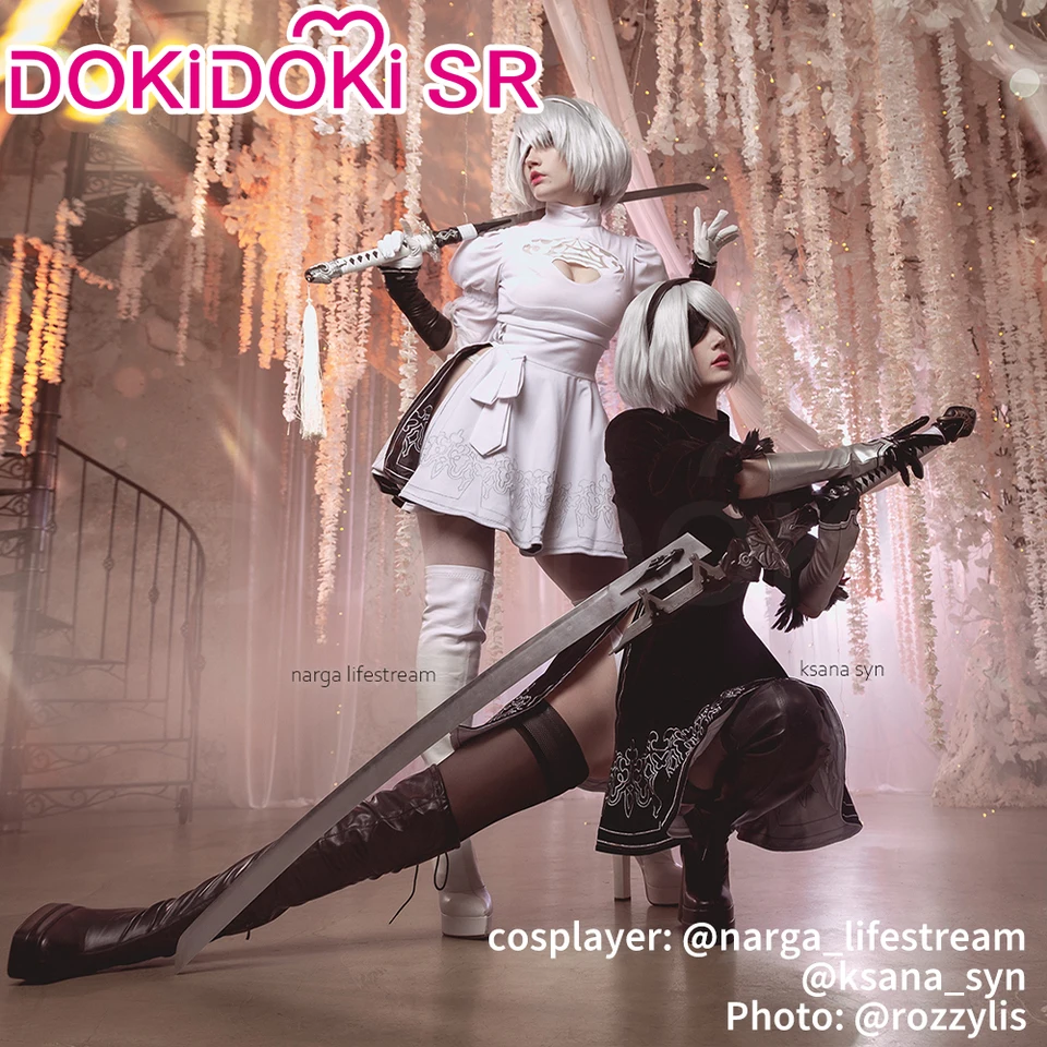 IN STOCK 2B 2P Cosplay Costume Game DokiDoki-SR Female Women Sexy