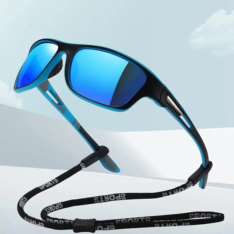 1 Pc Men\'s Outdoor Sports Riding Glasses Unisex New Color-changing Sunglasses Polarized Sunglasses Fashionable Windproof Glasses