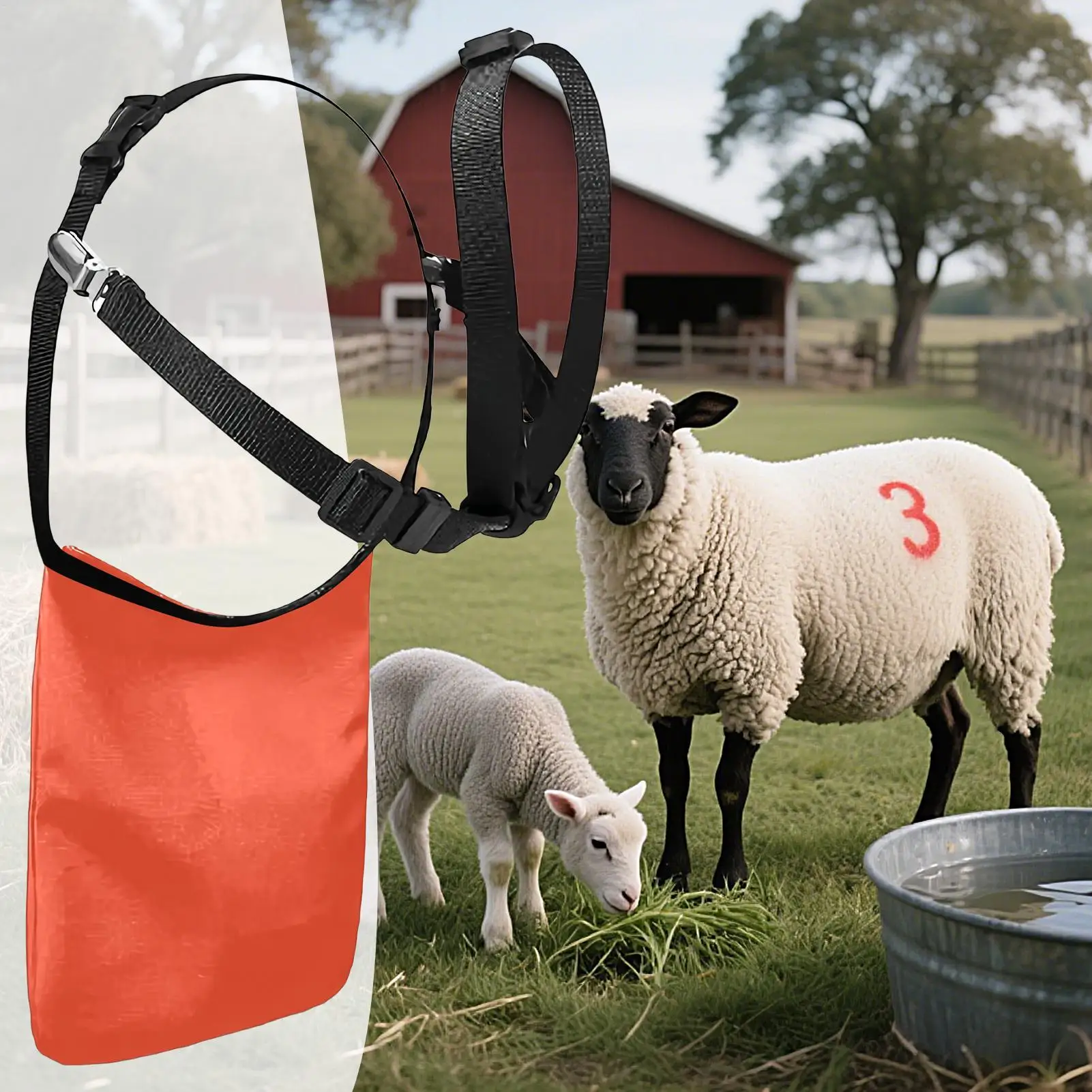 Anti Breeding Goat Apron With Adjustable shoulder Strap Breathable Breeding Control Goats Skirt for sheep and goats