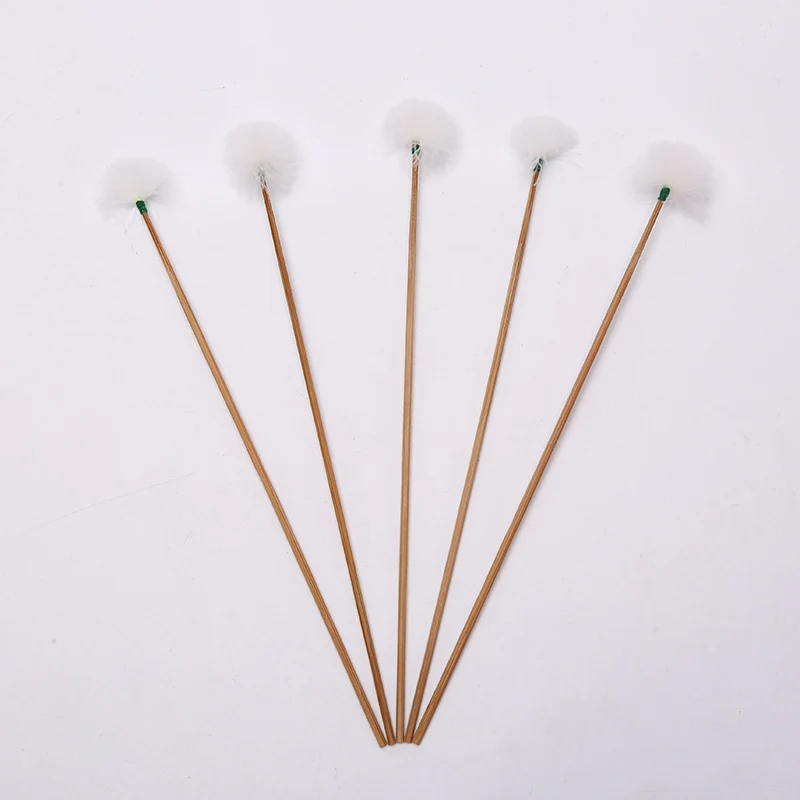 5Pcs Goose Feather Earpick Wax Remover Earpicking Ear Cleaner Stick Bamboo Handle Ear Dig Tools Ear Care