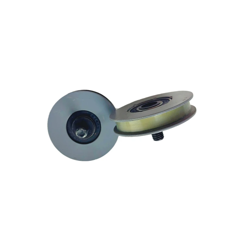 Elevator Door Rope Roller Flat Groove OD65mm W15mm Bearing 6202 Lift Door Hanger Roller