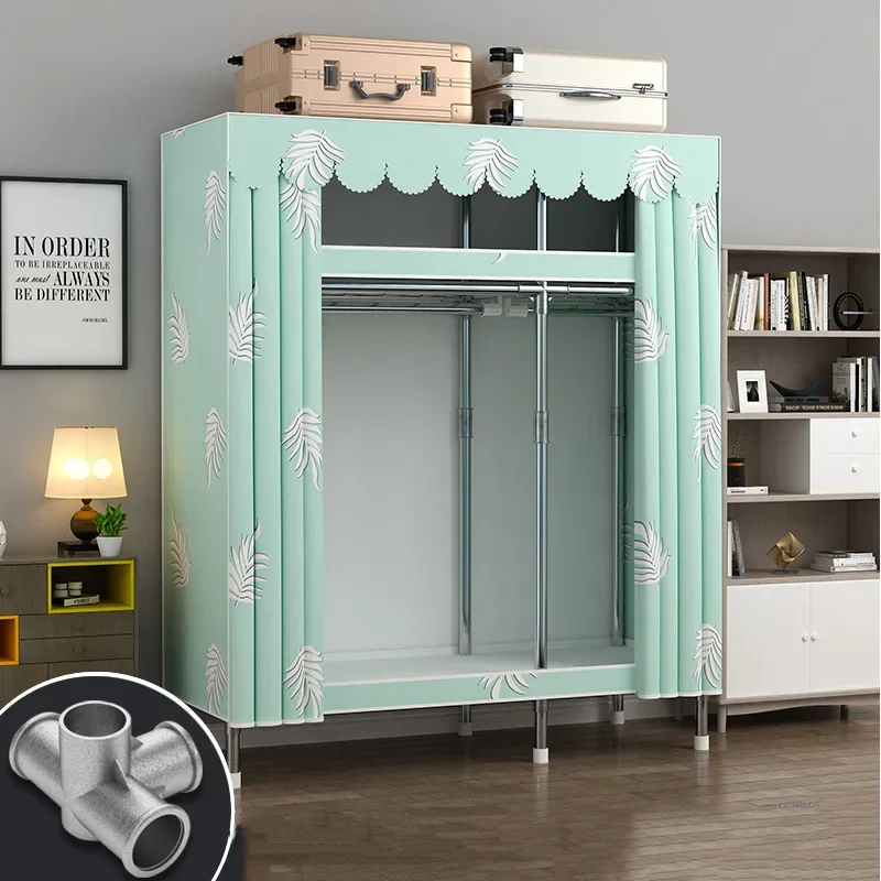 Storage Cabinet Wardrobe Baby Cupboard Cloth Portable Bedroom Cabinet Wardrobe Closet Placard Organizer Armoire Home Furniture