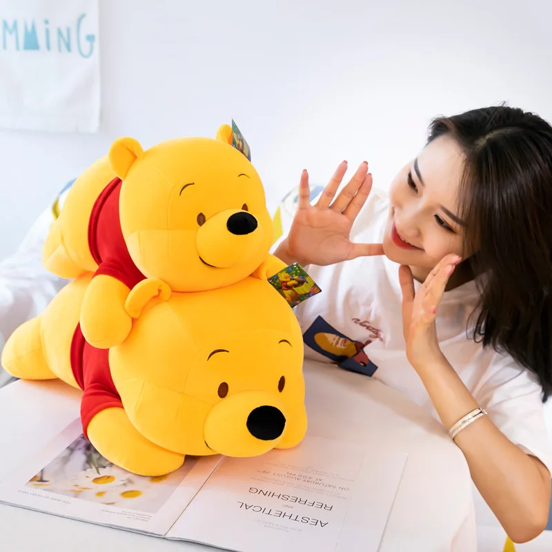 Winnie the pooh travesseiro disney grandes brinquedos de pelúcia gigante urso pooh boneca bonito plushies decoração do quarto crianças presente aniversário