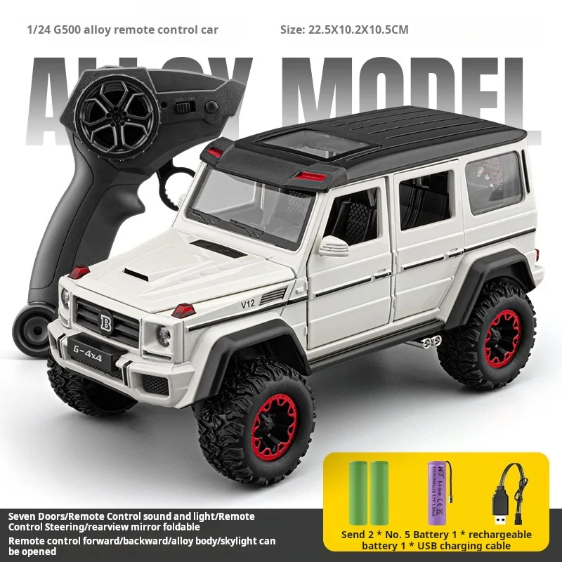 

1:24 Mercedes-benz G500 alloy Model remote control car simulation Sound& light Fashion Exquisite collectibles Boys Toy Gift