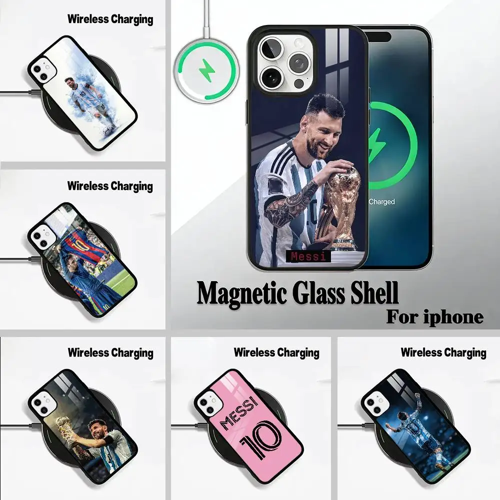 

M-Messi Number 10 Phone Case For IPhone17 16 15 14 13 12 11 Pro Max 16/15/14Plus Wireless Charger Cover Funda