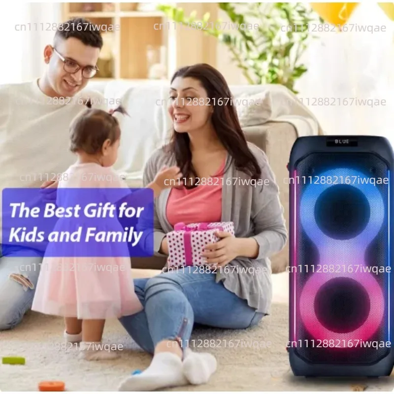 Portable Bluetooth Speaker with Deep Bass and LED Light Show, Bestseller Heavy Sound Audio Box, Outdoor Party Music Speaker