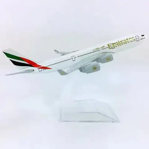 16cm 1:400 Scale Airbus A340 Series Aircraft Model Emirates Lufthansa Asia Airline Die-cast Alloy Airplane Model Toys For Gift