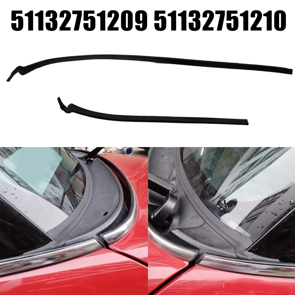 2pcs Car Windshield Wiper Cowl Rubber Seal For BMW For MINI R55-R57 51132751209 51132751210 Car Accessories