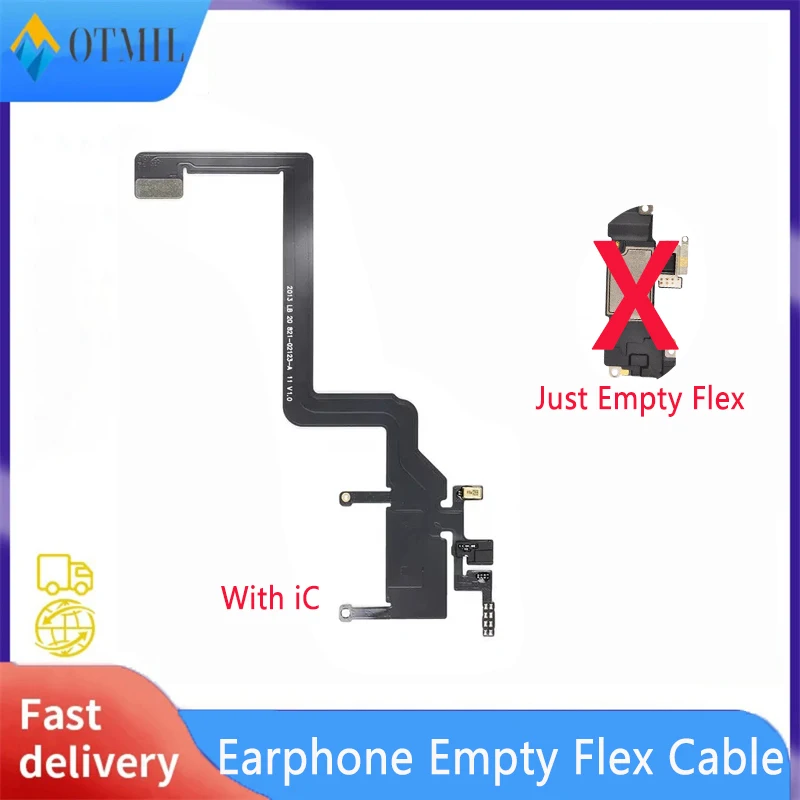 Earpiece Empty Earphone Speaker Ribbon Flex For iPhone X XR XS MAX 11 Pro MAX With IC Repair Face Recognition Function Cable