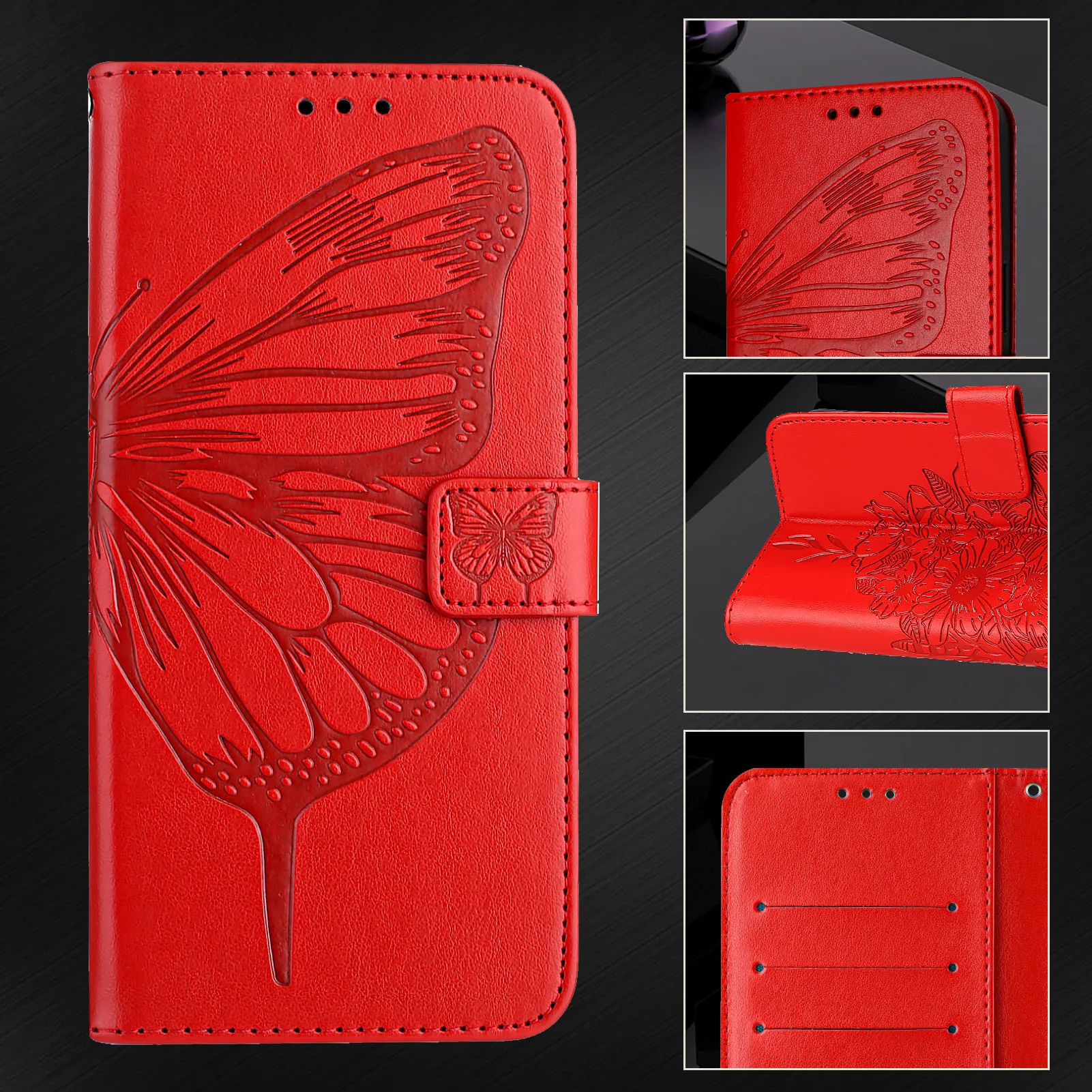 

Leather Flip Case for Tecno Spark Go 1 4G 2025 2024 2023 2022 2021 2020 4G Cover Wallet Card Holder Phone coque
