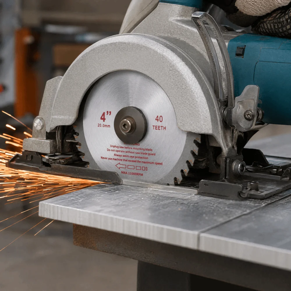 4 Inches Circular Saw Blade Bore Diameter 20mm Bore Diameter 25.4mm Cemented Carbide Saw Blade 40 Teeth General Purpose