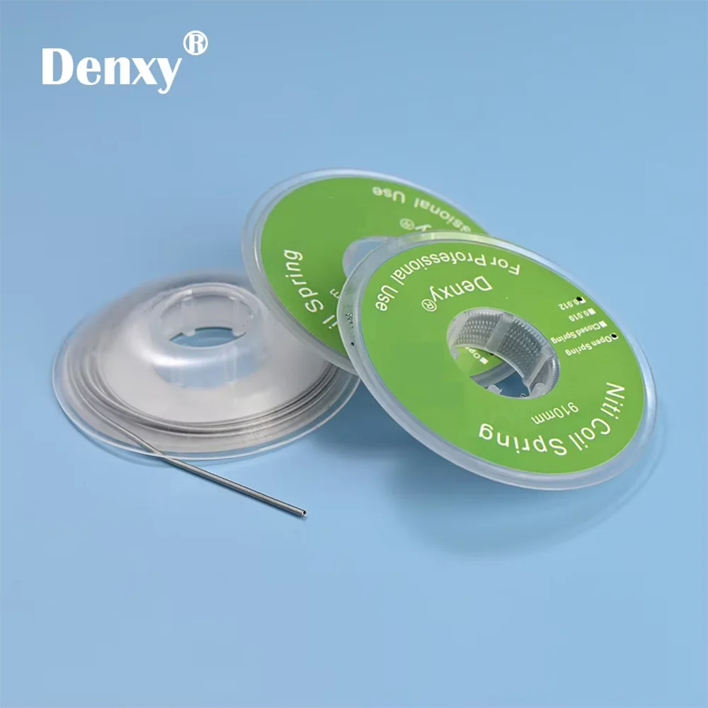 2Pc Chất Lượng Cao 910Mm/Cuộn Nitinol Chỉnh Nha Cuộn Dây Lò Xo Mở Lò Xo Gần Mùa Xuân Ortho Phụ Kiện Niti Chỉnh Nha chân Đế