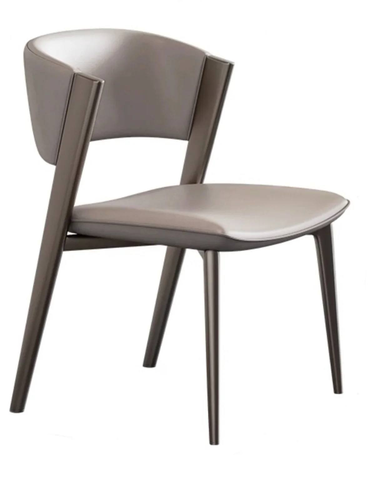 Italian luxury dining chair designer model room dresser semi-arc armchair modern minimalist home dining room chair