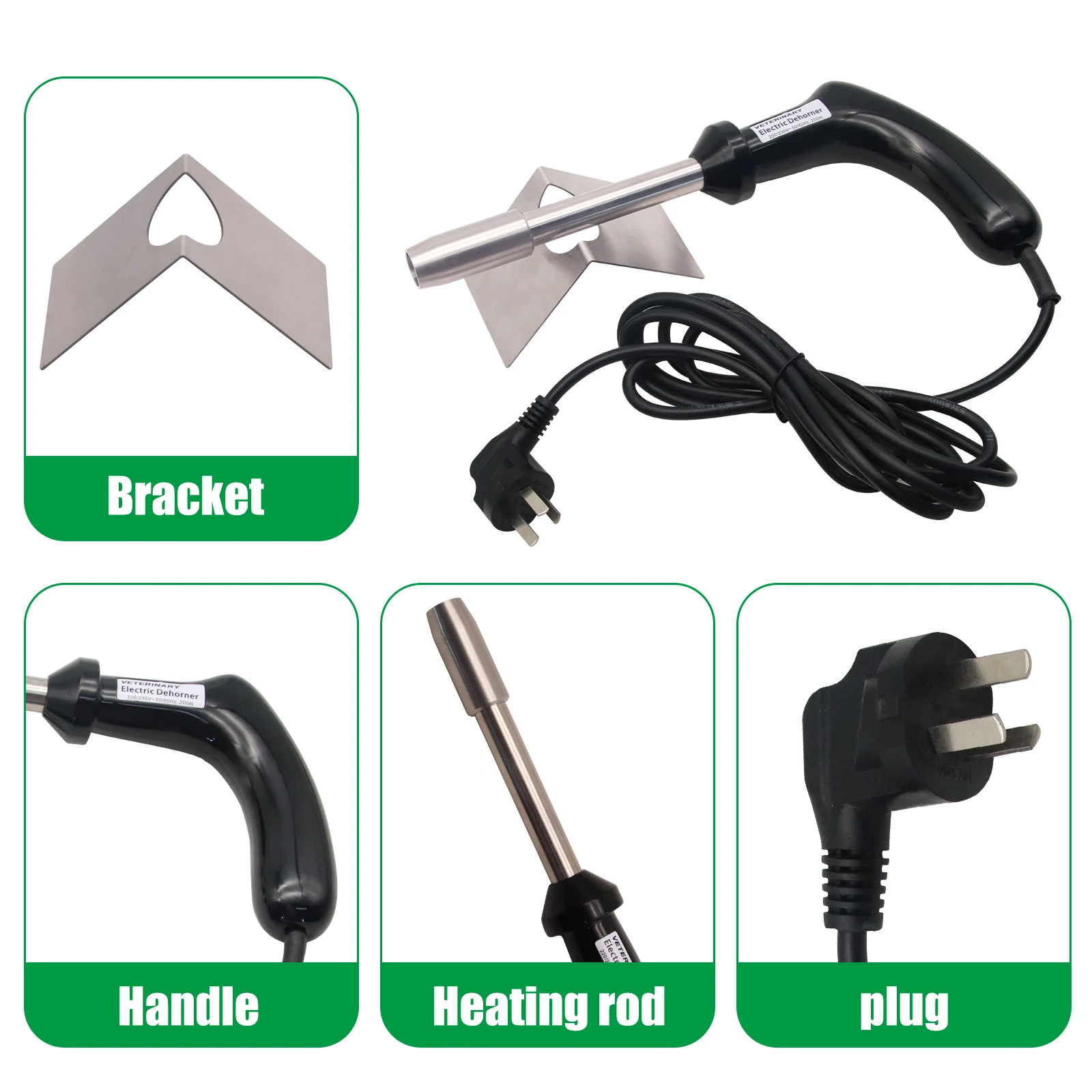 1 قطعة الماشية الكهربائية العجل Dehorner آلة الماعز القرن إزالة قطع Dehorning 110 فولت الولايات المتحدة التوصيل أداة لمعدات الماشية المزرعة
