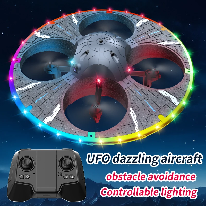 Rc Planes with HD Camera UFO Foam Aircraft Remote Control Fixed Air Pressure Axis Flying Saucer Boy\'s Drones Toy for Childrens