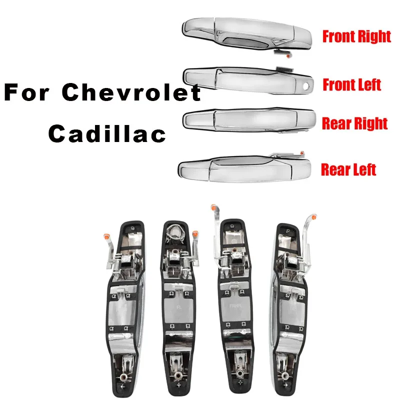 

Black Chrome Handle for Chevrolet Cadillac Escalade Avalanche Tahoe Silverado Sierra Yukon 2007-2014 15915147 15915148 15915619