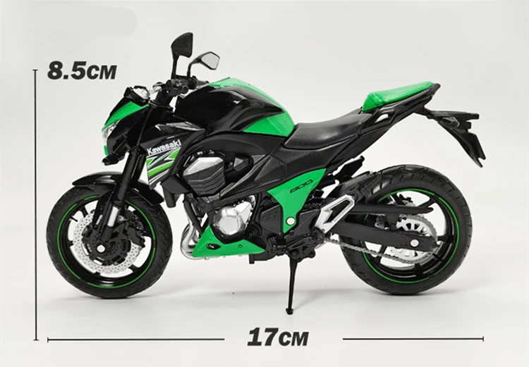 1/12 kawasaki ninja z800 liga de corrida cross-country modelo de
