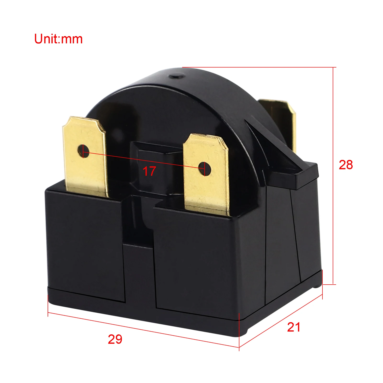 Start Relay Refrigerator for Vinotemp EdgeStar Danby Summit Compressor 1-Pin QP2 4.7 Ohm QP2-4.7 QP2-4.7G QP2-4R7