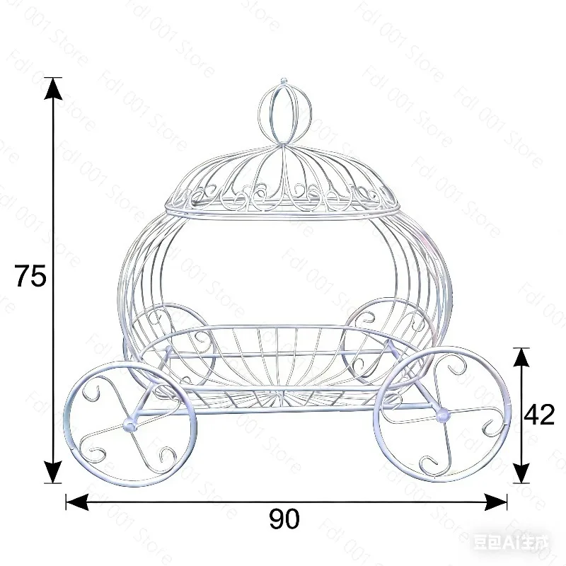 Photography Props Studio Photography Wrought Iron Props Wrought Iron Crib Pumpkin Cart Photography Props