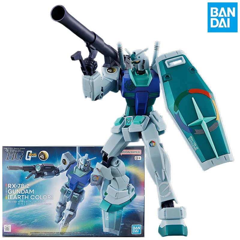 

BANDAI Original Gundam HG Suit Earth Color RX-78-2 Figure Anime Action Figure Assembly Model Toys Collectible Model Ornaments
